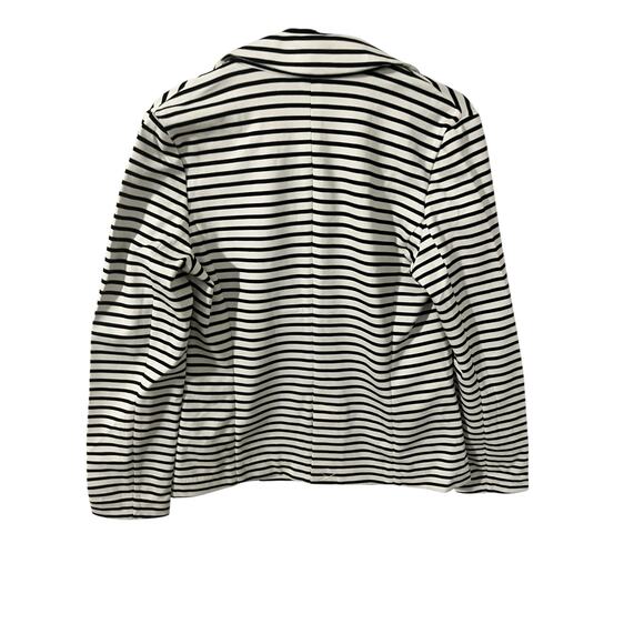 NWT  Philosophy Black & White Striped Women’s Blazer – Size Medium - Picture 3 of 6